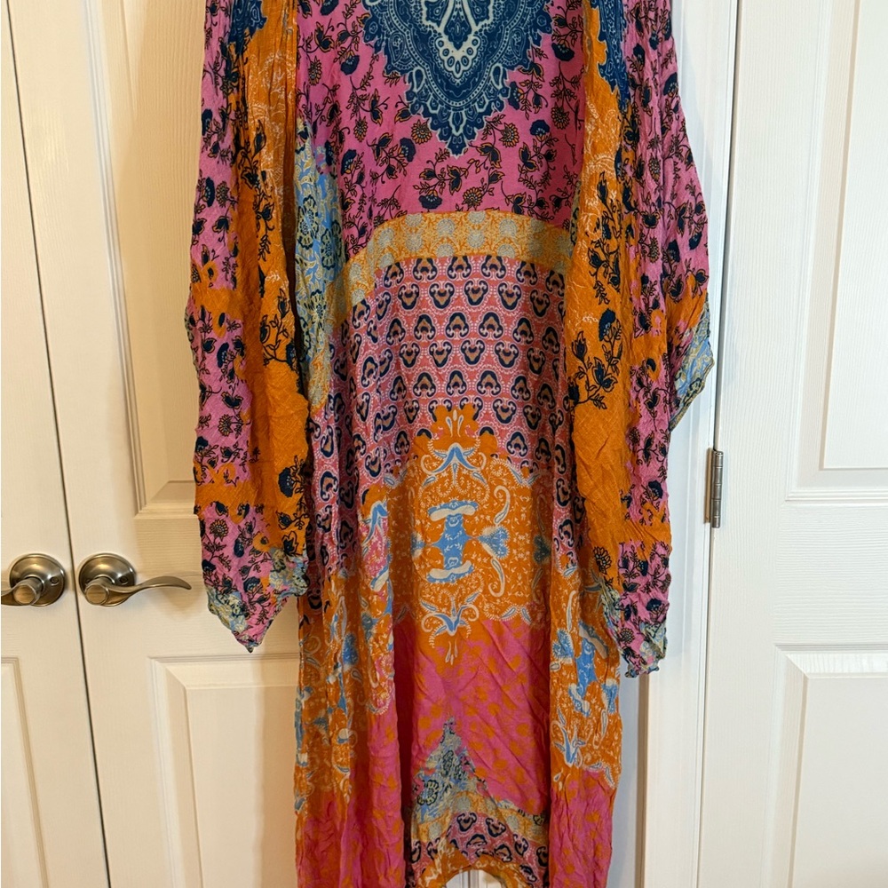 Bohemian Floral Maxi kimono